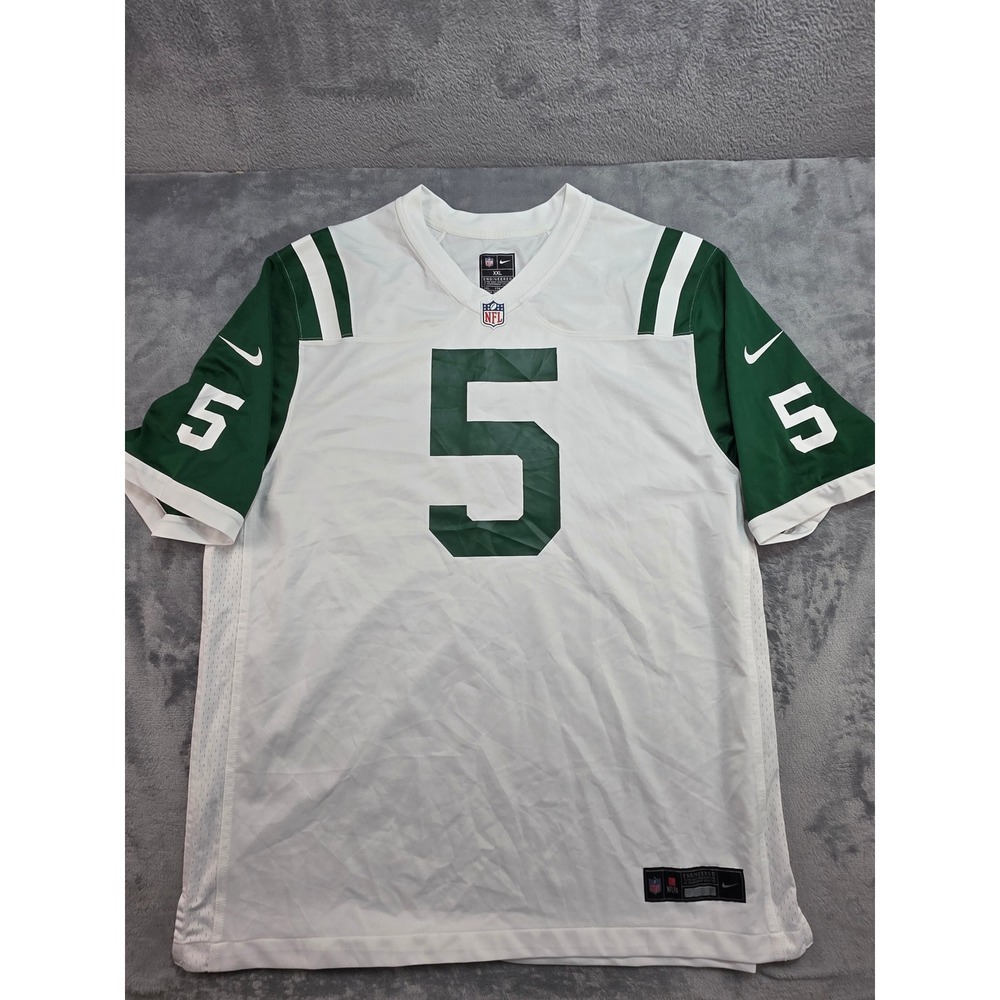 Nike NFL New York Jets Garrett Wilson #5 Jersey Mens XXL White Away Football